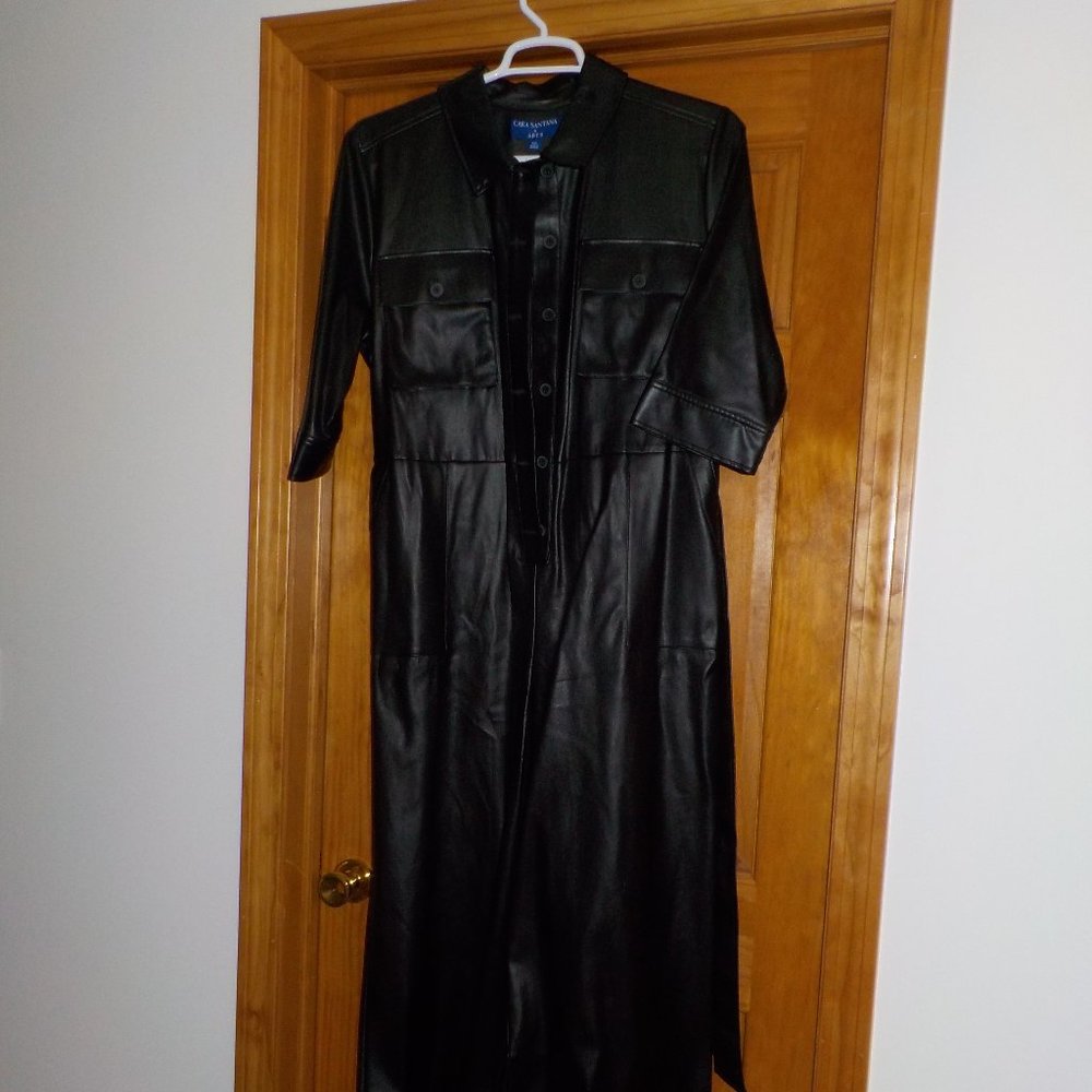 Leather Look Jumpsuit